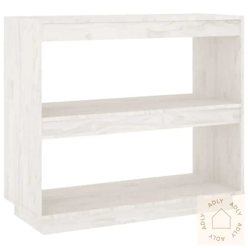 Bokhylle Hvit 80X35X71 Cm Heltre Furu