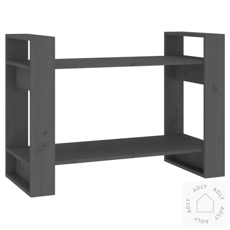 Bokhylle/Romdeler Grå 80X35X56,5 Cm Heltre Furu