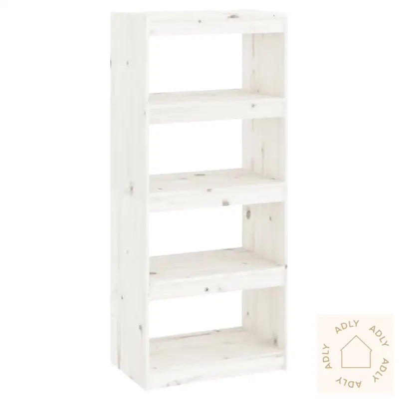 Bokhylle/Romdeler Hvit 60X30X135,5 Cm Heltre Furu