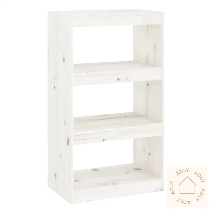 Bokhylle/Romdeler Hvit 60X30X103,5 Cm Heltre Furu