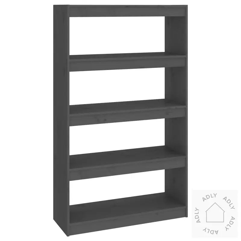 Bokhylle/Romdeler Grå 80X30X135,5 Cm Heltre Furu