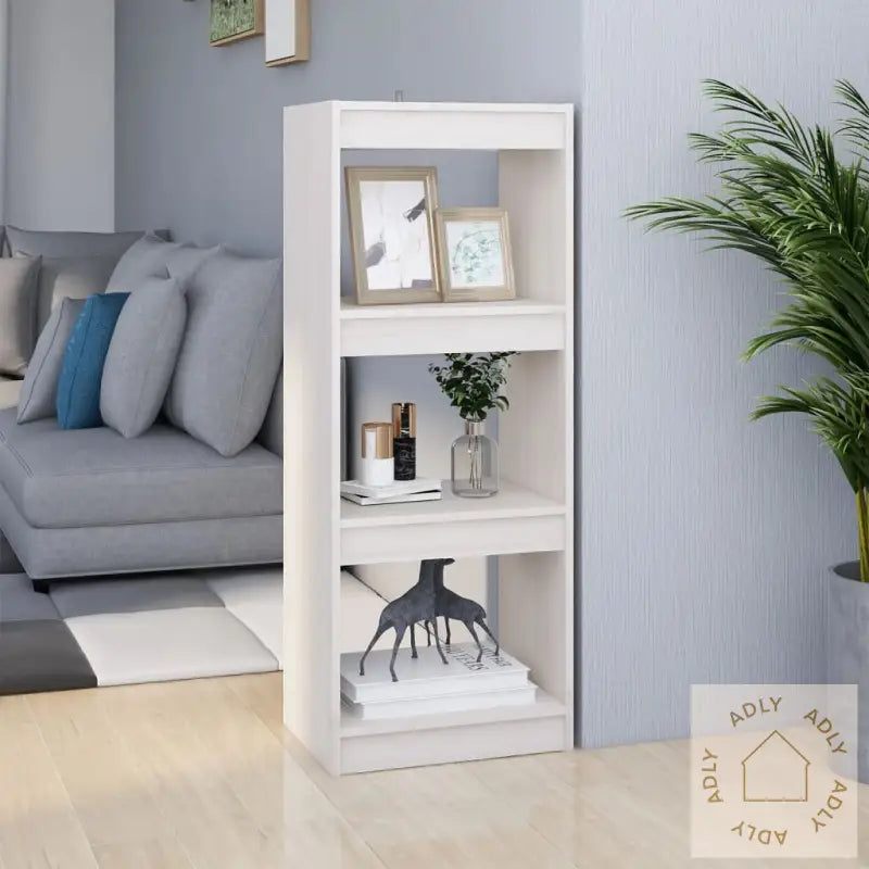 Bokhylle/Romdeler Hvit 40X30X103,5 Cm Heltre Furu