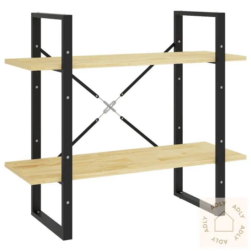 Bokhylle 2 Nivåer 80X30X70 Cm Heltre Furu