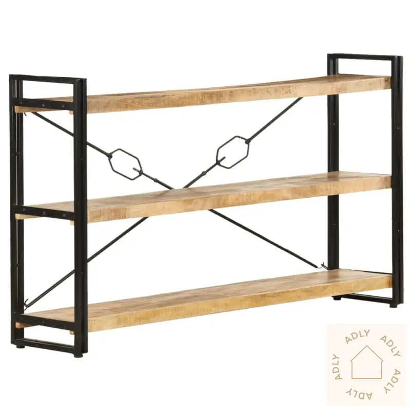 Bokhylle 3 Etasjer 140X30X80 Cm Heltre Mango