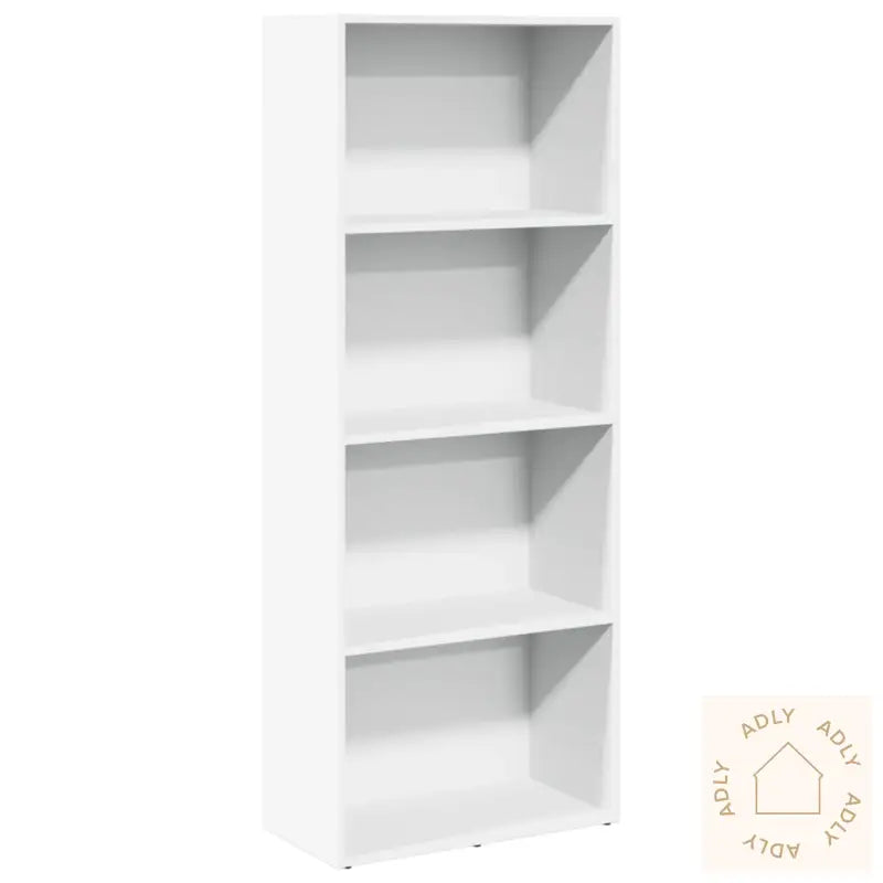 Bokhylle Hvit 60X30X152 Cm Konstruert Tre
