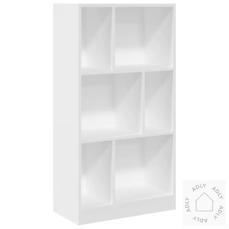 Bokhylle Hvit 57X28,5X107,5 Cm Konstruert Tre