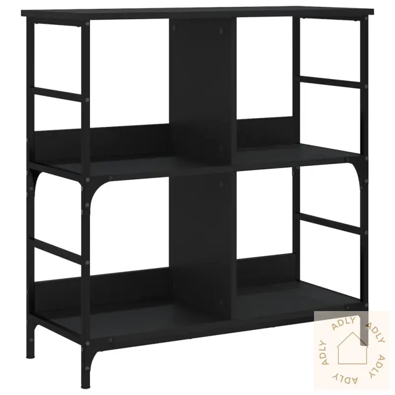 Bokhylle Svart 78,5X33X82 Cm Konstruert Tre