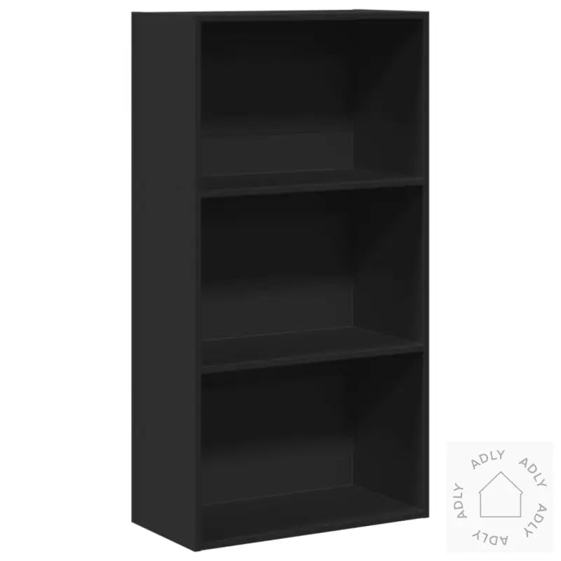 Bokhylle Svart 60X30X114 Cm Konstruert Tre