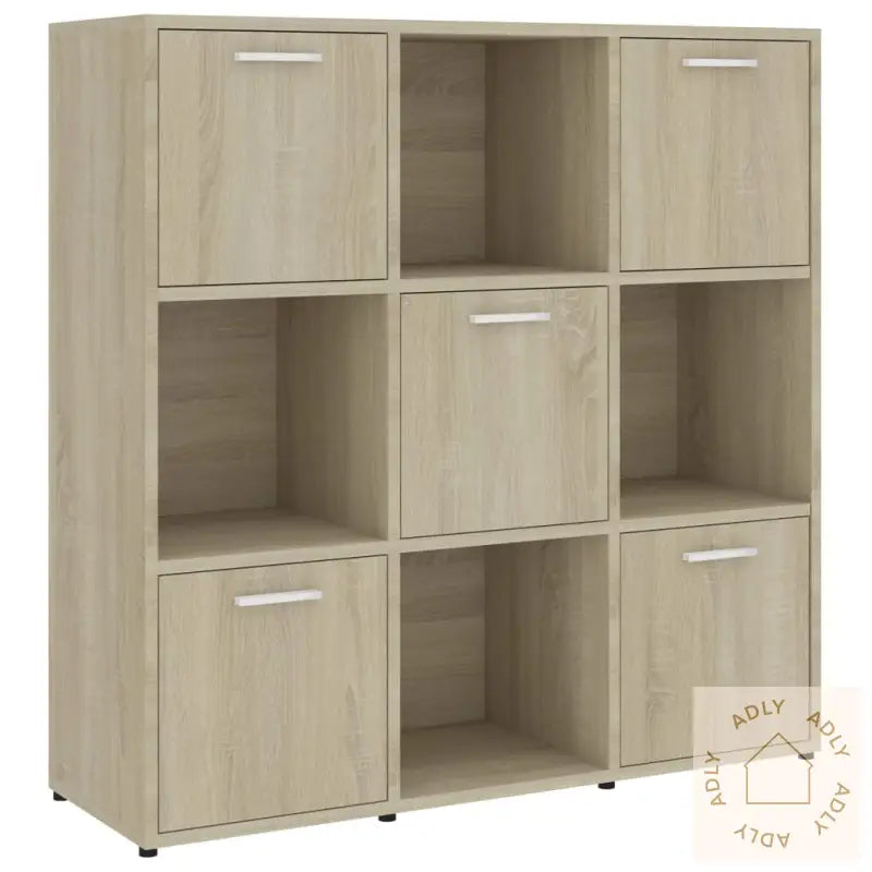 Bokhylle Sonoma Eik 90X30X90 Cm Konstruert Tre