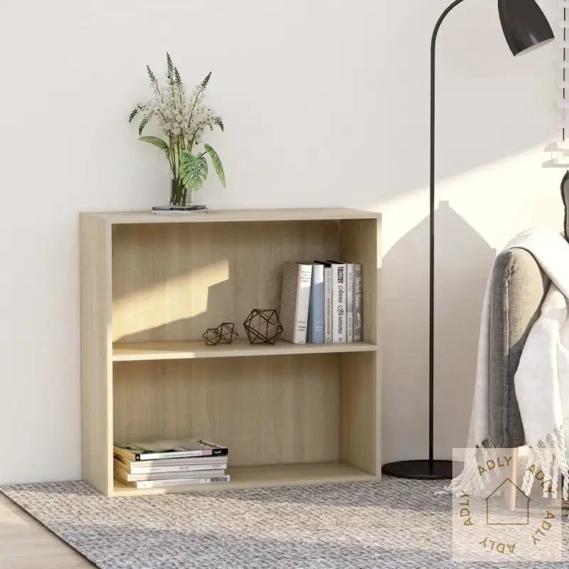 Bokhylle Sonoma Eik 80X30X76,5 Cm Konstruert Tre