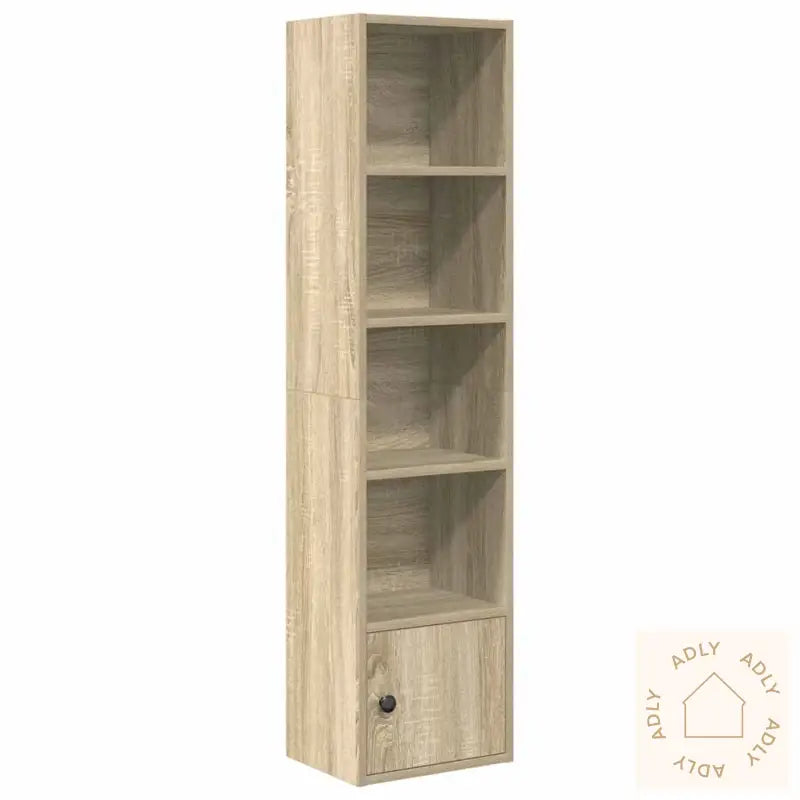 Bokhylle Sonoma Eik 31X24X127 Cm Konstruert Tre