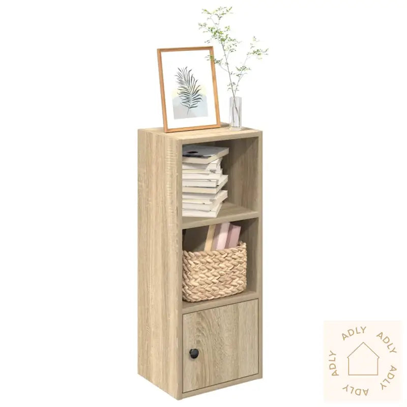 Bokhylle Sonoma Eik 31X24X77 Cm Konstruert Tre
