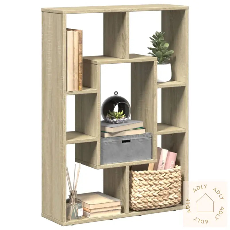 Bokhylle Sonoma Eik 63X20X90 Cm Konstruert Tre