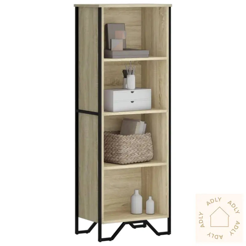 Bokhylle Sonoma Eik 50X31X137,5 Cm Konstruert Tre