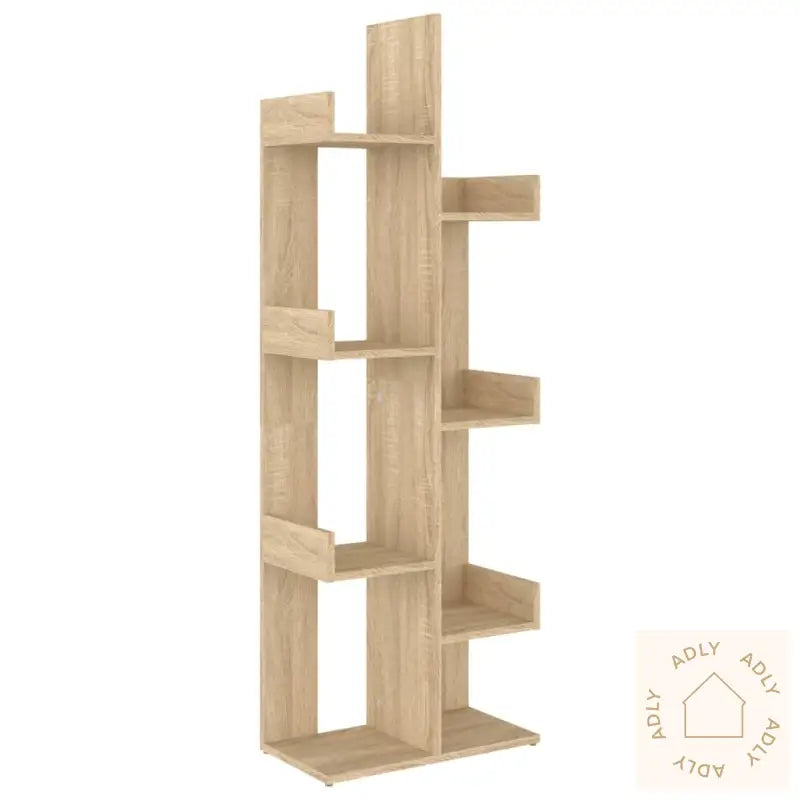 Bokhylle Sonoma Eik 48X25,5X140 Cm Konstruert Tre