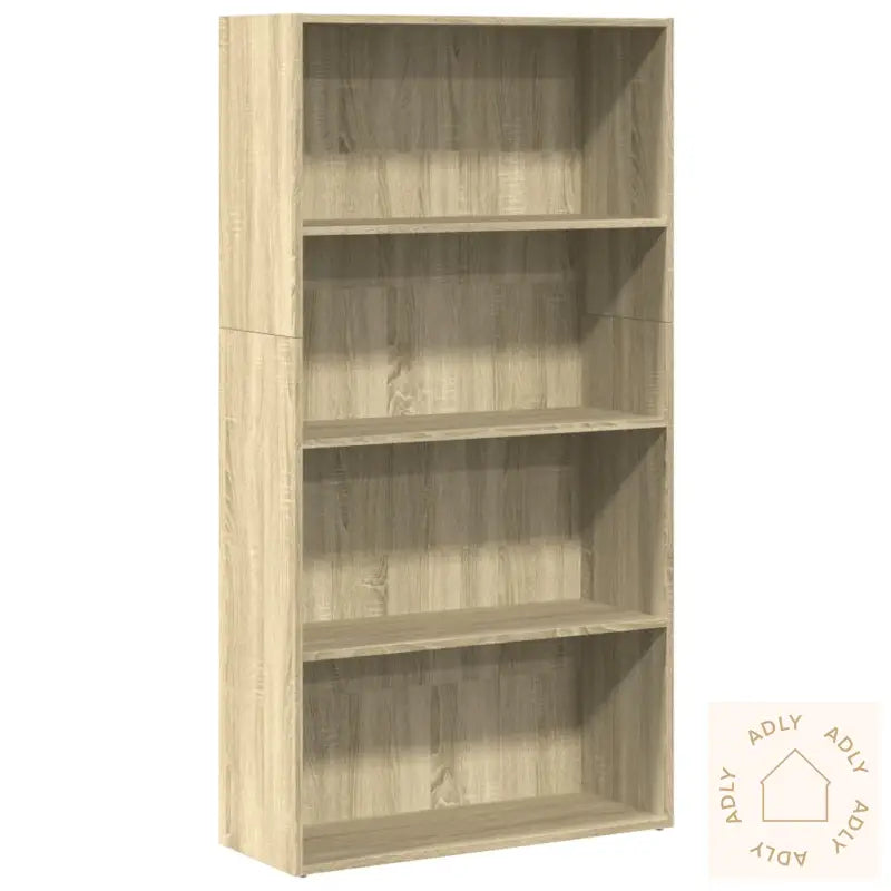Bokhylle Sonoma Eik 80X30X152 Cm Konstruert Tre