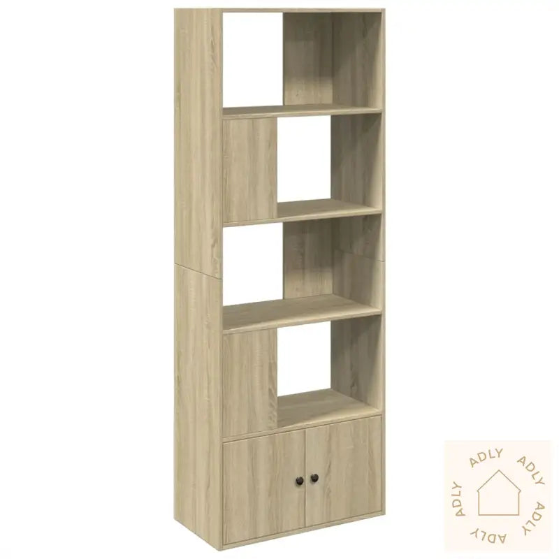 Bokhylle Sonoma Eik 70X36X189 Cm Konstruert Tre