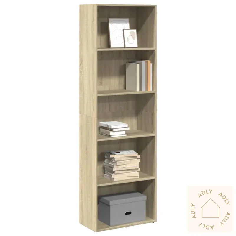 Bokhylle Sonoma Eik 60X30X189 Cm Konstruert Tre