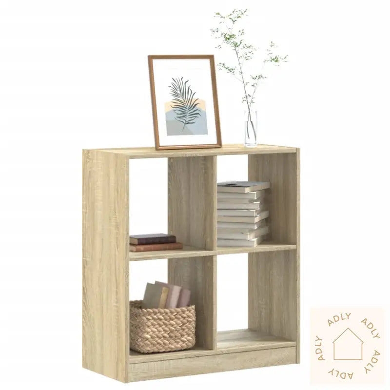 Bokhylle Sonoma Eik 68,5X32X75 Cm Konstruert Tre