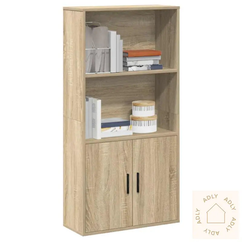 Bokhylle Sonoma Eik 60X24X120 Cm Konstruert Tre