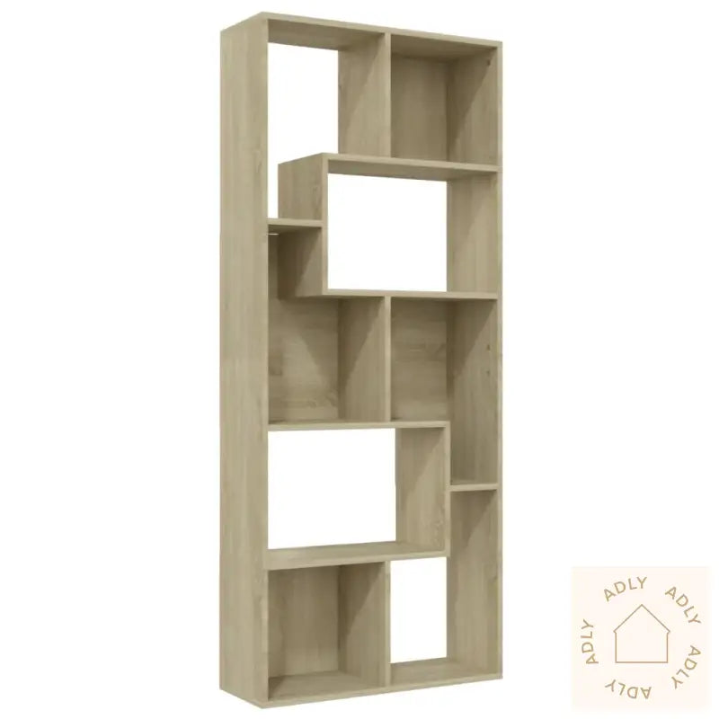 Bokhylle Sonoma Eik 67X24X161 Cm Konstruert Tre