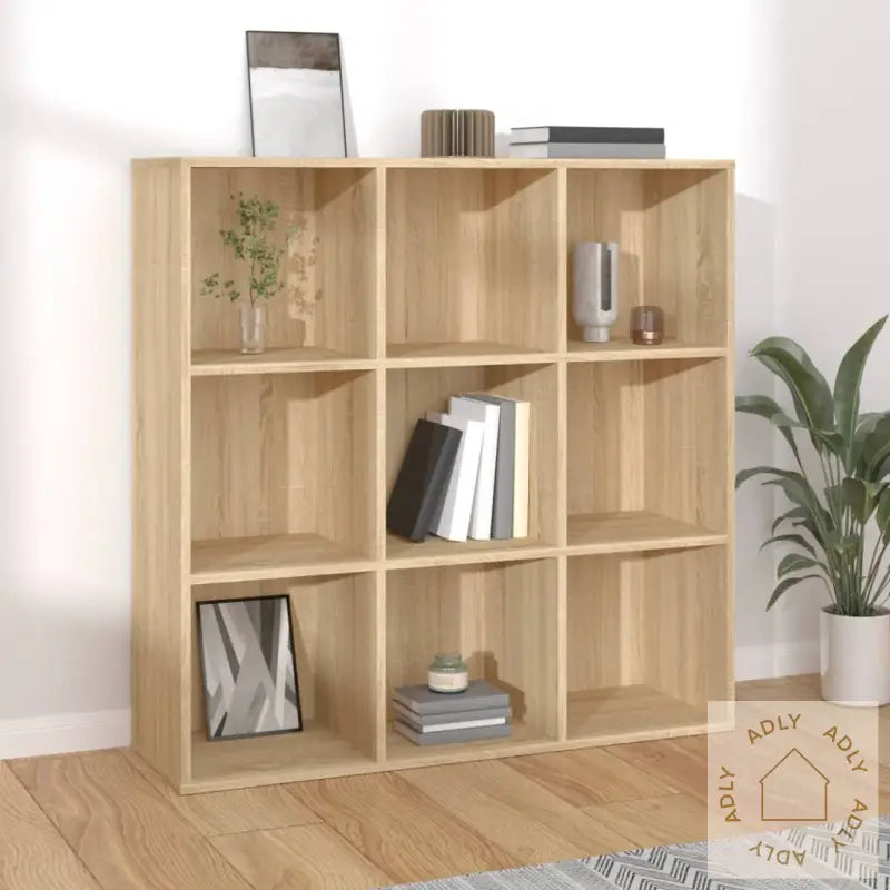 Bokhylle Sonoma Eik 98X29X97,5 Cm Konstruert Tre