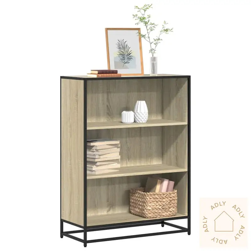 Bokhylle Sonoma Eik 80,5X35X107,5 Cm Konstruert Tre