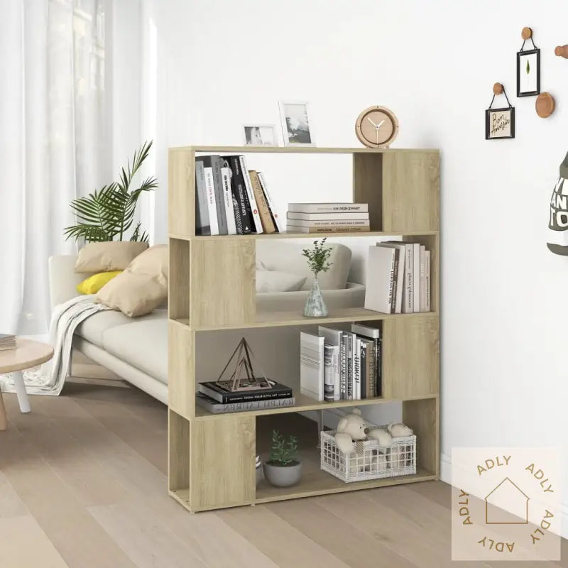 Bokhylle/Romdeler Sonoma Eik 100X24X124 Cm