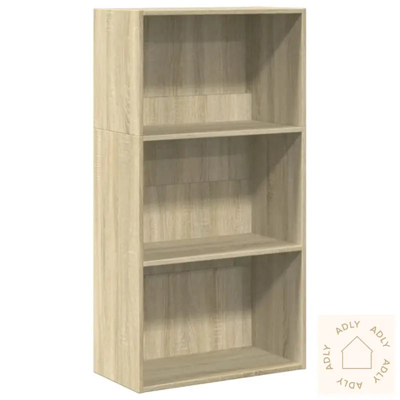 Bokhylle Sonoma Eik 60X30X114 Cm Konstruert Tre