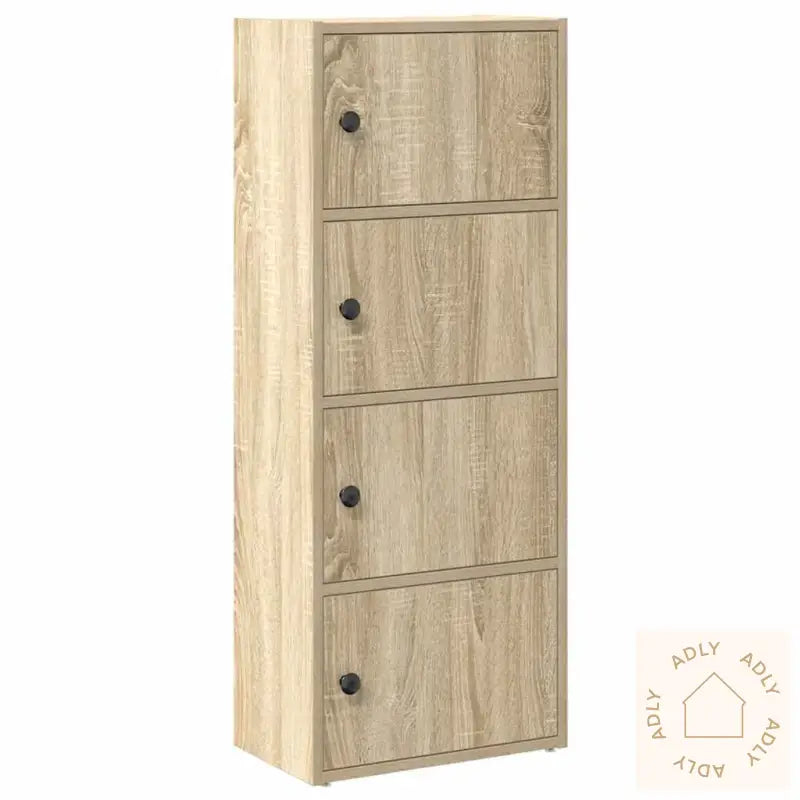 Bokhylle Sonoma Eik 40X24X102 Cm Konstruert Tre