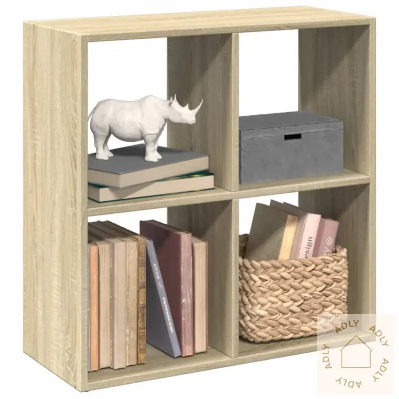 Romdeler Bokhylle Sonoma Eik 69,5X29X69,5 Cm Konstruert Tre