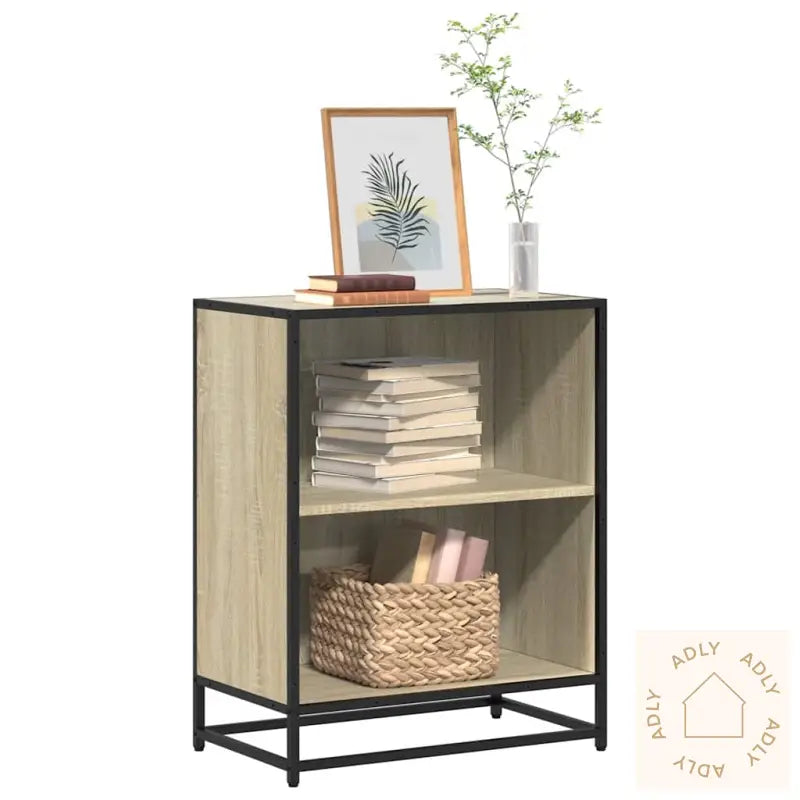 Bokhylle Sonoma Eik 60X35X76 Cm Konstruert Tre