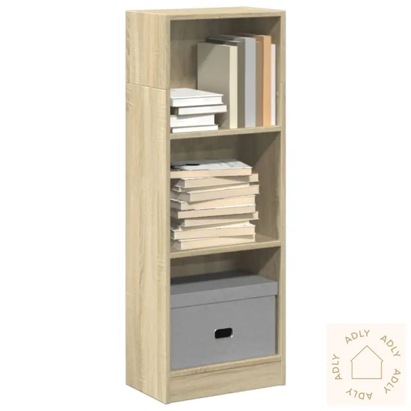 Bokhylle Sonoma Eik 40X24X109 Cm Konstruert Tre