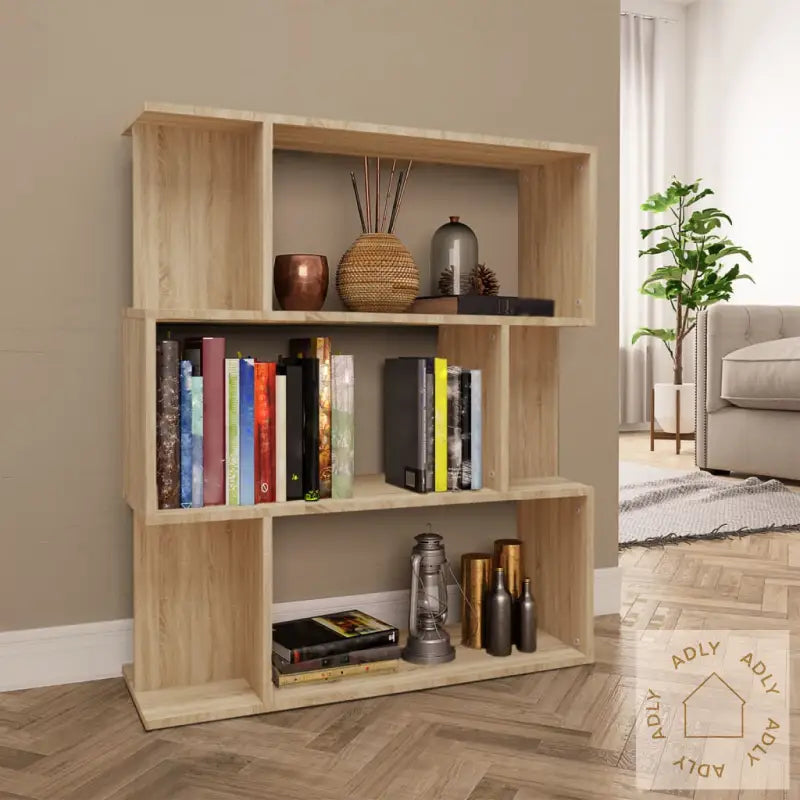 Bokhylle/Romdeler Sonoma Eik 80X24X96 Cm Konstruert Tre