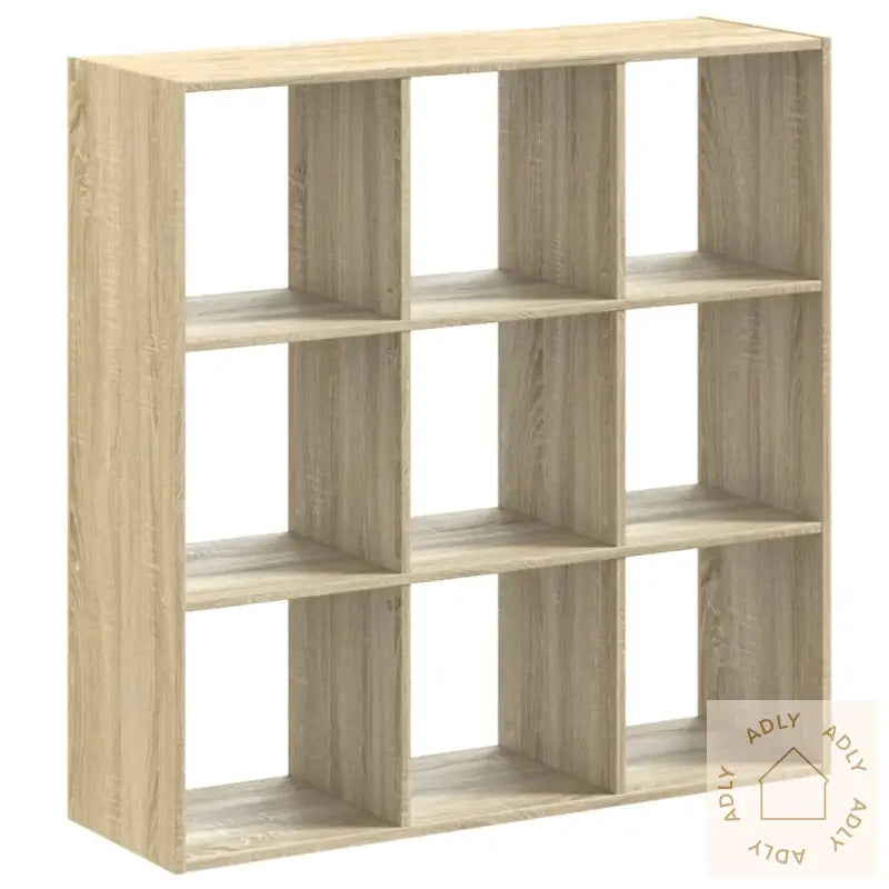 Bokhylle Sonoma Eik 102X32X102 Cm Konstruert Tre