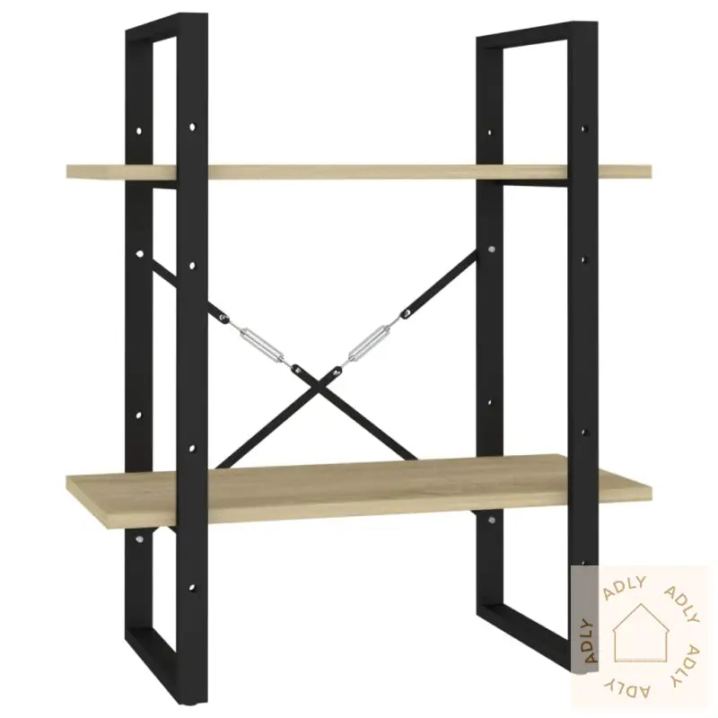 Bokhylle 2 Nivåer Sonoma Eik 60X30X70 Cm Konstruert Tre