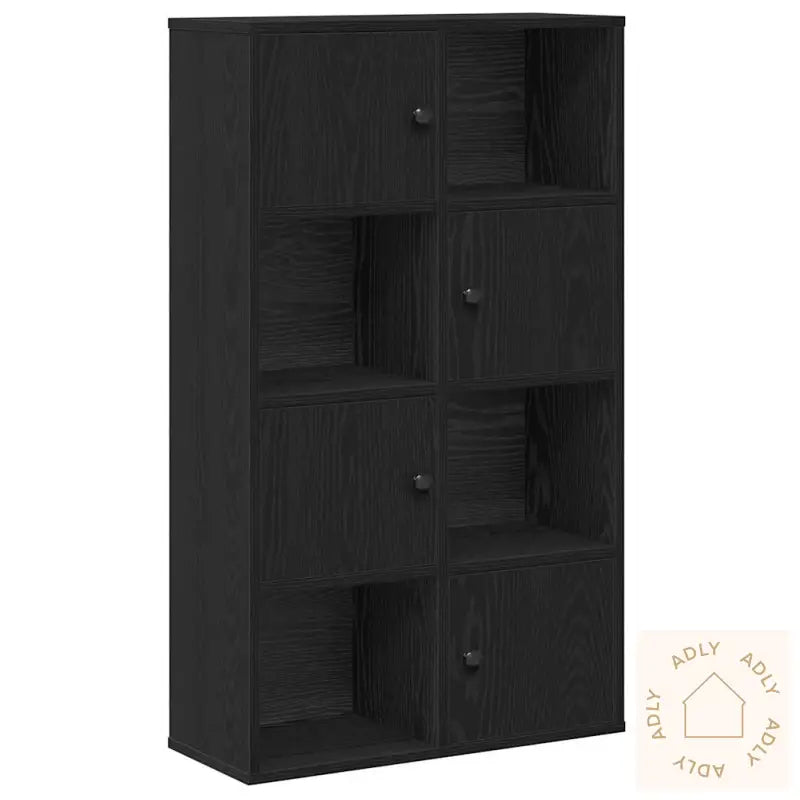 Bokhylle Svart Eik 60X24X101,5 Cm Konstruert Tre