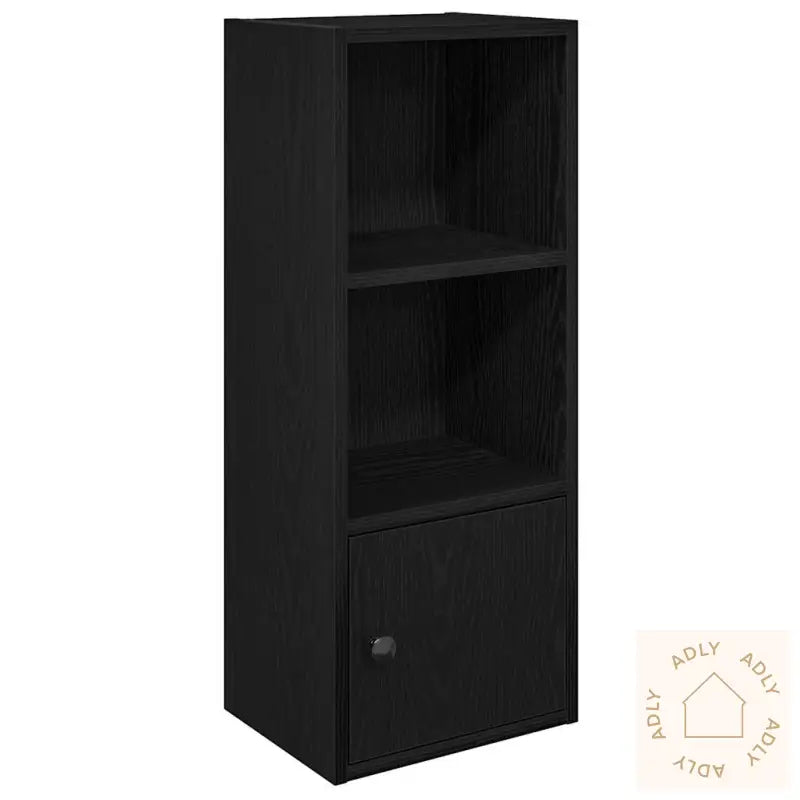 Bokhylle Svart Eik 31X24X77 Cm Konstruert Tre