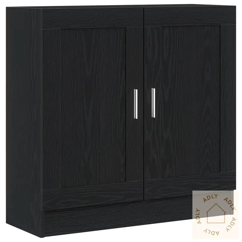 Bokhylle I Svart Eik 82,5X30,5X80 Cm, Laget Av Konstruert Tre