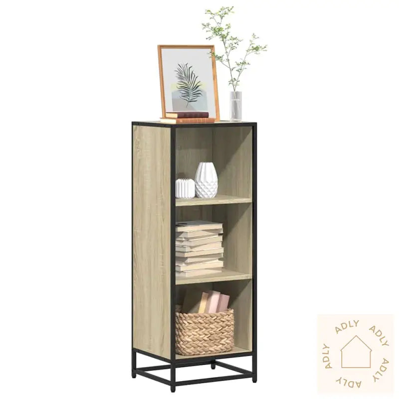 Bokhylle Sonoma Eik 40X35X107,5 Cm Konstruert Tre