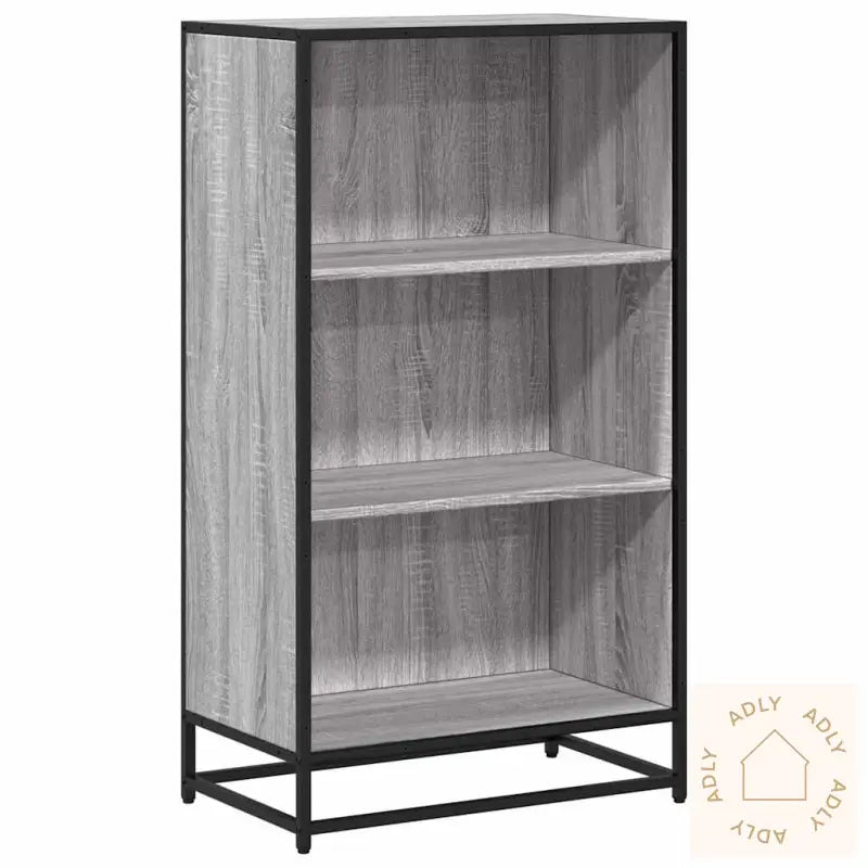 Bokhylle Grå Sonoma 60X35X107,5 Cm Konstruert Tre