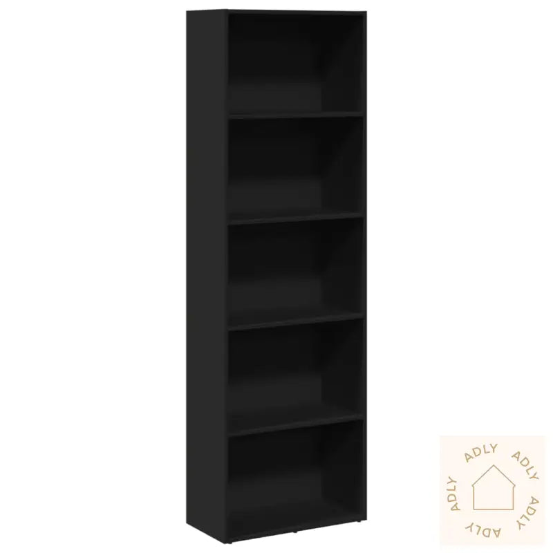 Bokhylle Svart 60X30X189 Cm Konstruert Tre