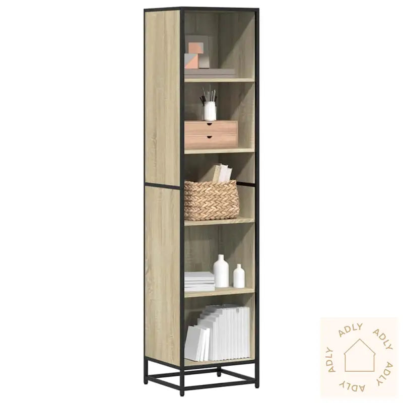 Bokhylle Sonoma Eik 40X35X170,5 Cm Konstruert Tre