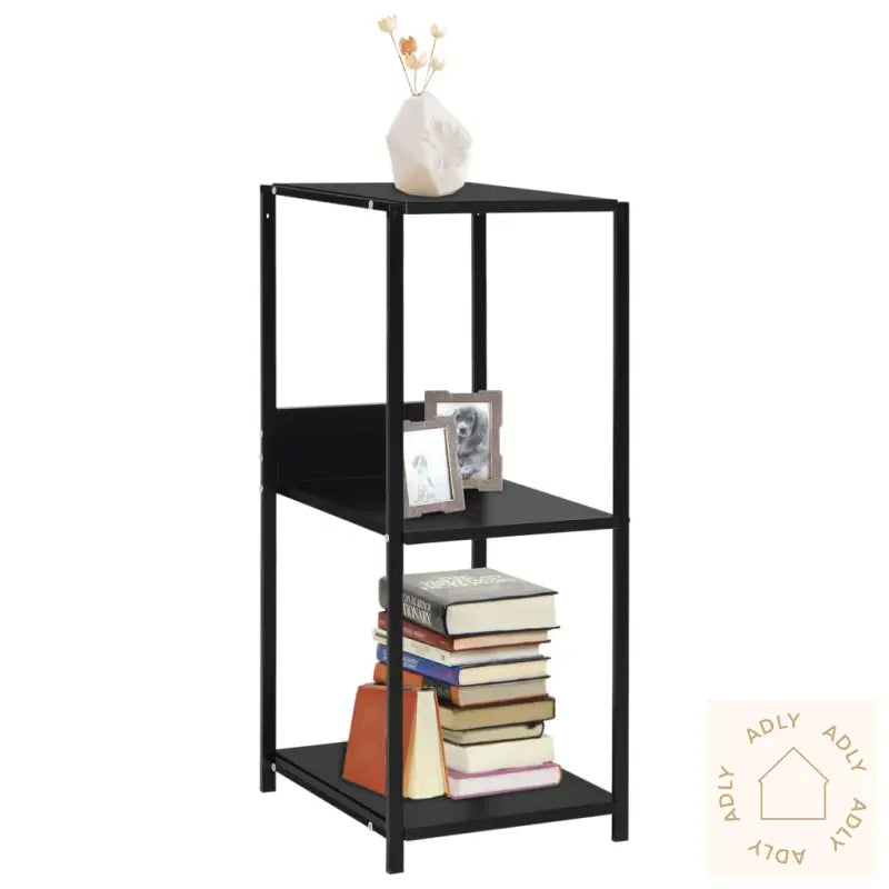 Liten Rett Bokhylle Svart 33,5X39,6X79,7 Cm Konstruert Tre