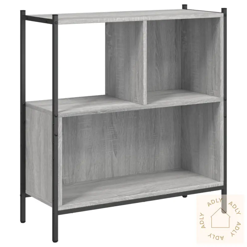Bokhylle Grå Sonoma 72X28X77,5 Cm Konstruert Tre