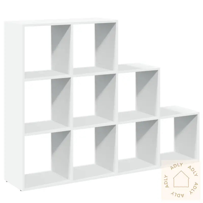 Bokhylle 3 Etasjer Hvit 137,5X29X103,5 Cm Konstruert Tre