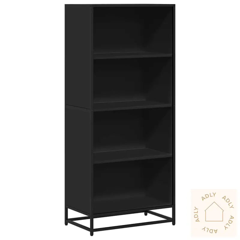 Bokhylle Svart 60X35X139 Cm Konstruert Tre