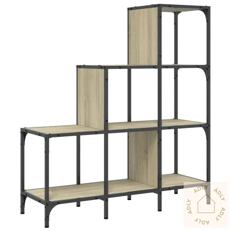 Bokhylle Sonoma Eik 92X30X102 Cm Konstruert Tre