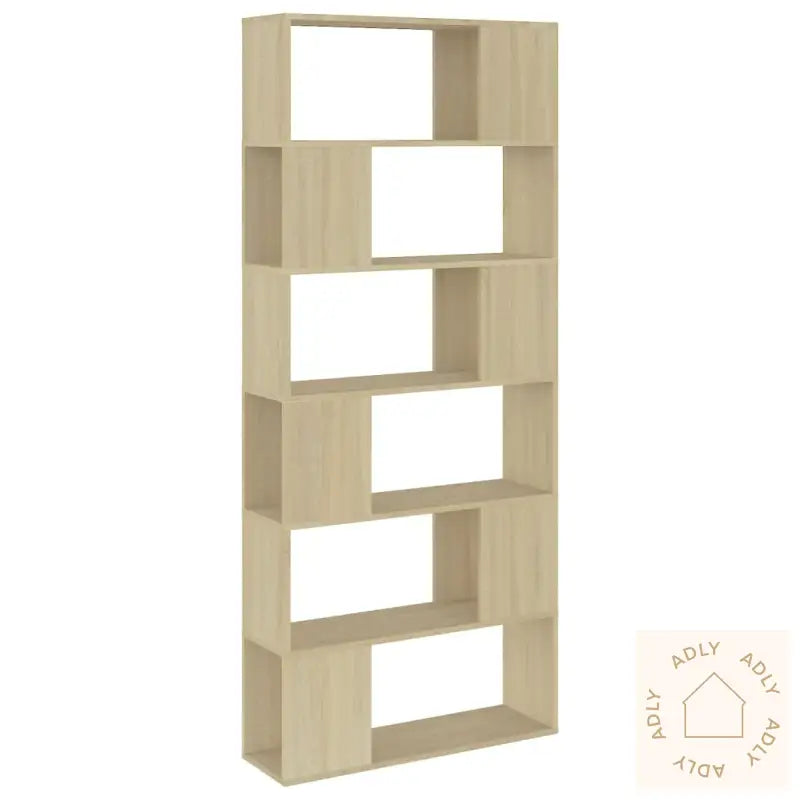 Bokhylle/Romdeler Sonoma Eik 80X24X186 Cm Konstruert Tre