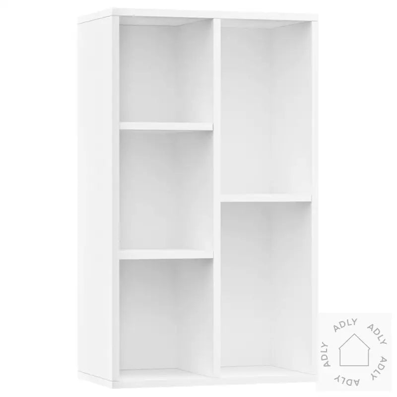 Bokhylle/Skjenk Hvit 50X25X80 Cm Konstruert Tre